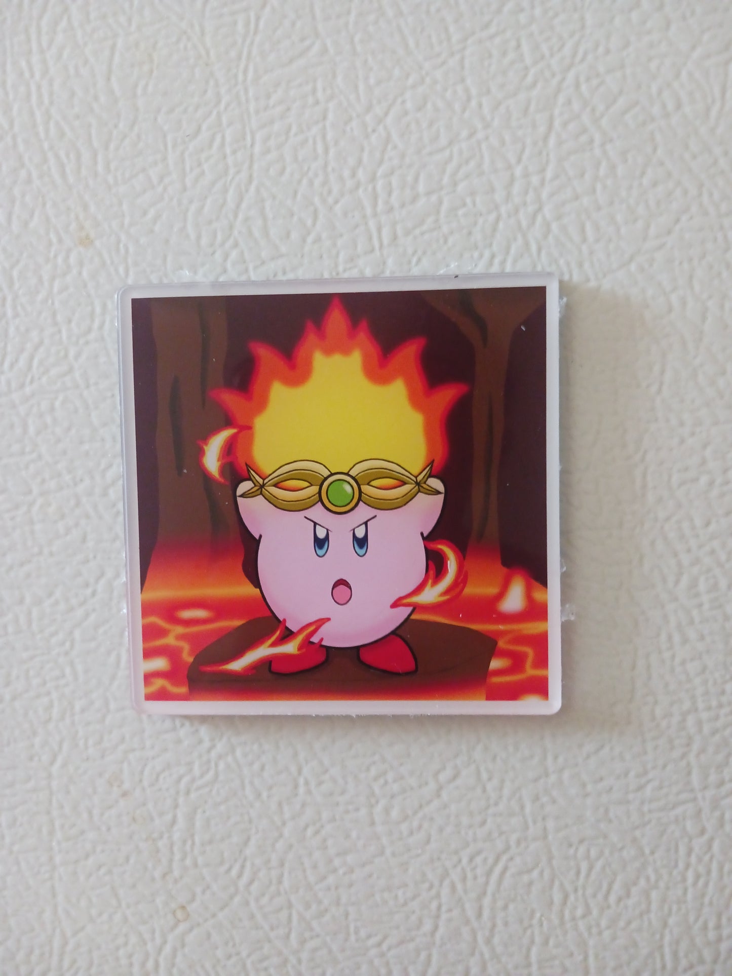 Fire Kirby 3" Magnet