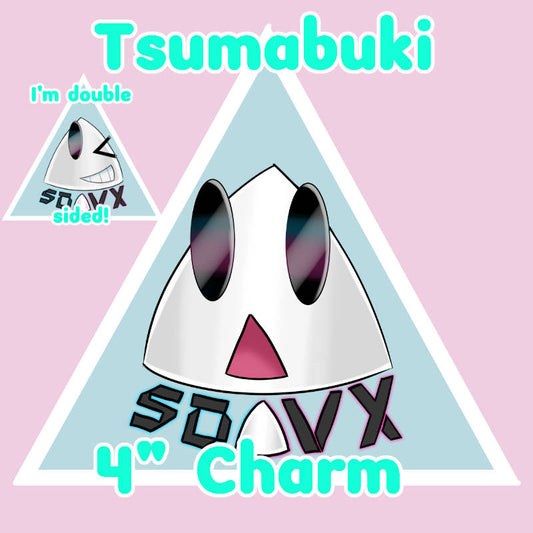 Tsumabuki Double-Sided 4" Keychain Charm