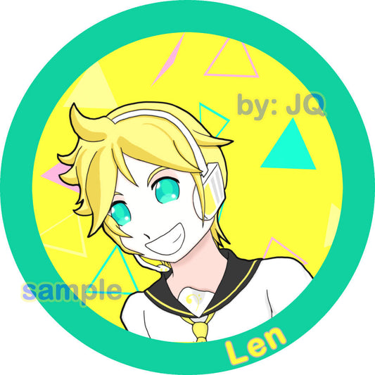 Project Sekai/Vocaloid 3" Round Acrylic Charm - Len