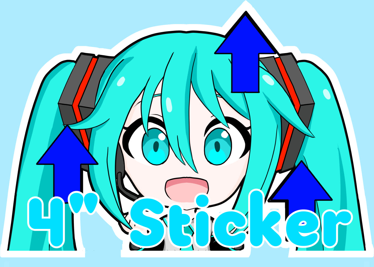 Level Up Miku 4" Sticker