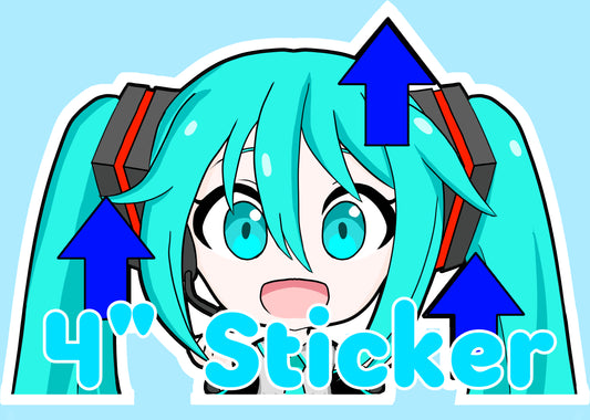Level Up Miku 4" Sticker