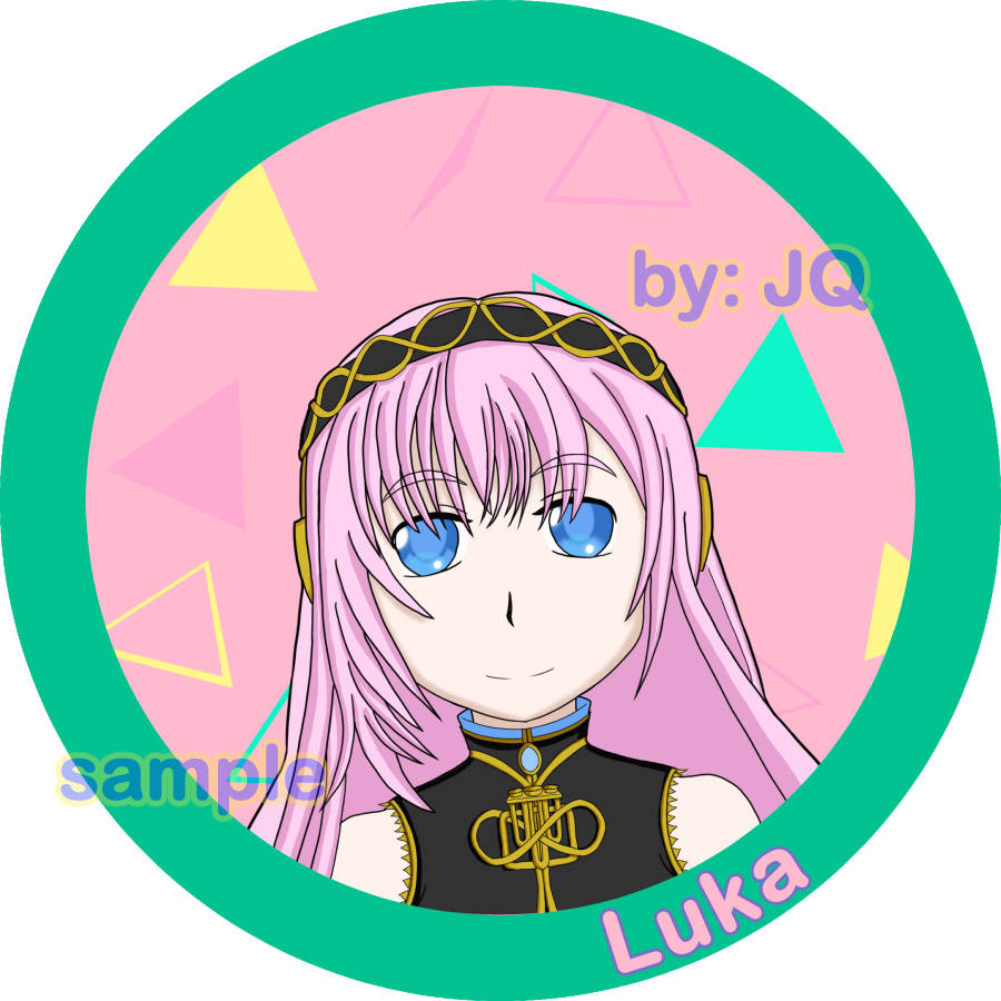 Project Sekai/Vocaloid Stickers:  Luka 3" Round Sticker (+ Bonus!)