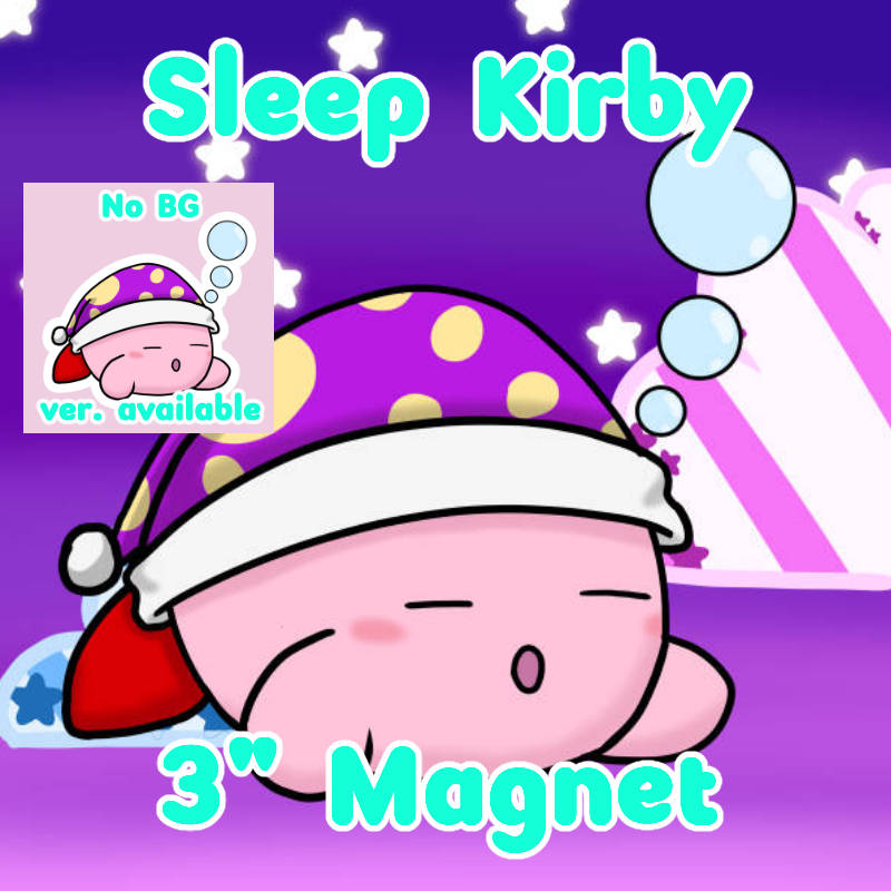 Sleep Kirby 3" Magnet