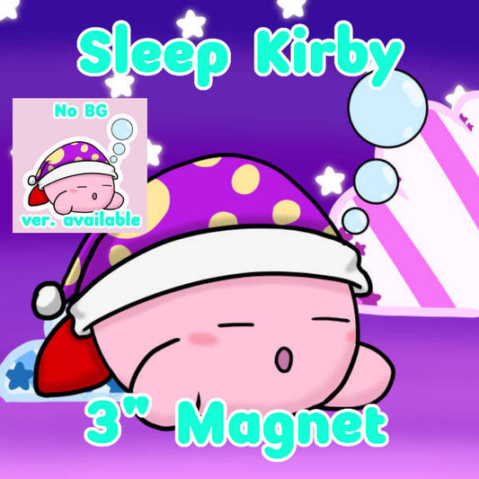 Sleep Kirby 3" Magnet
