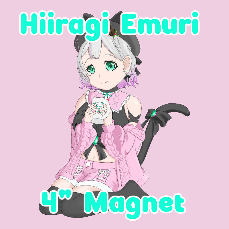 Hiiragi Emuri 4" Magnet