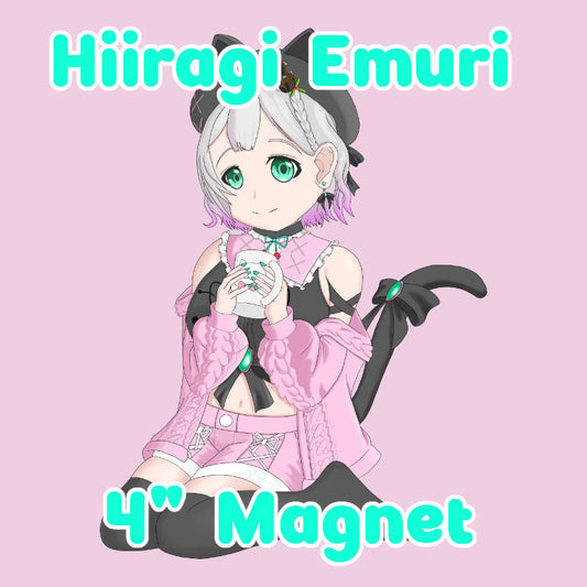 Hiiragi Emuri 4" Magnet
