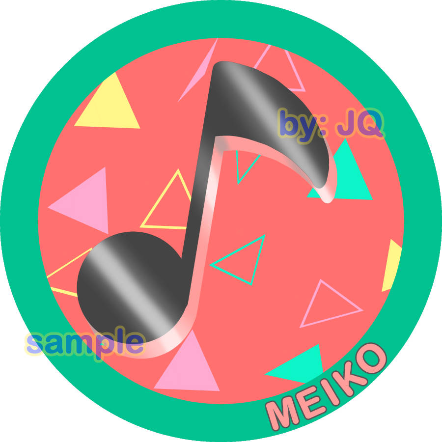 Project Sekai/Vocaloid Stickers:  MEIKO 3" Round Sticker (+Bonus!)