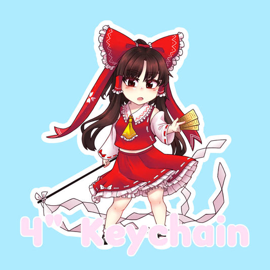 4" Keychain - Reimu Hakurei