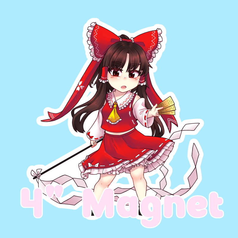 4" Magnet - Reimu Hakurei