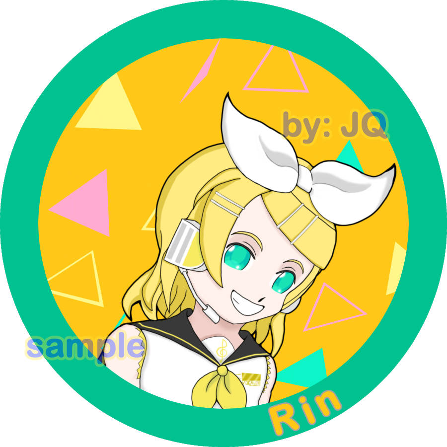 Project Sekai/Vocaloid 3" Round Acrylic Charm - Rin