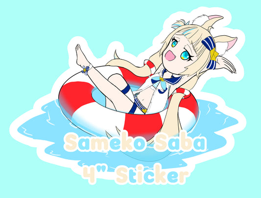 Sameko Saba 4" Sticker