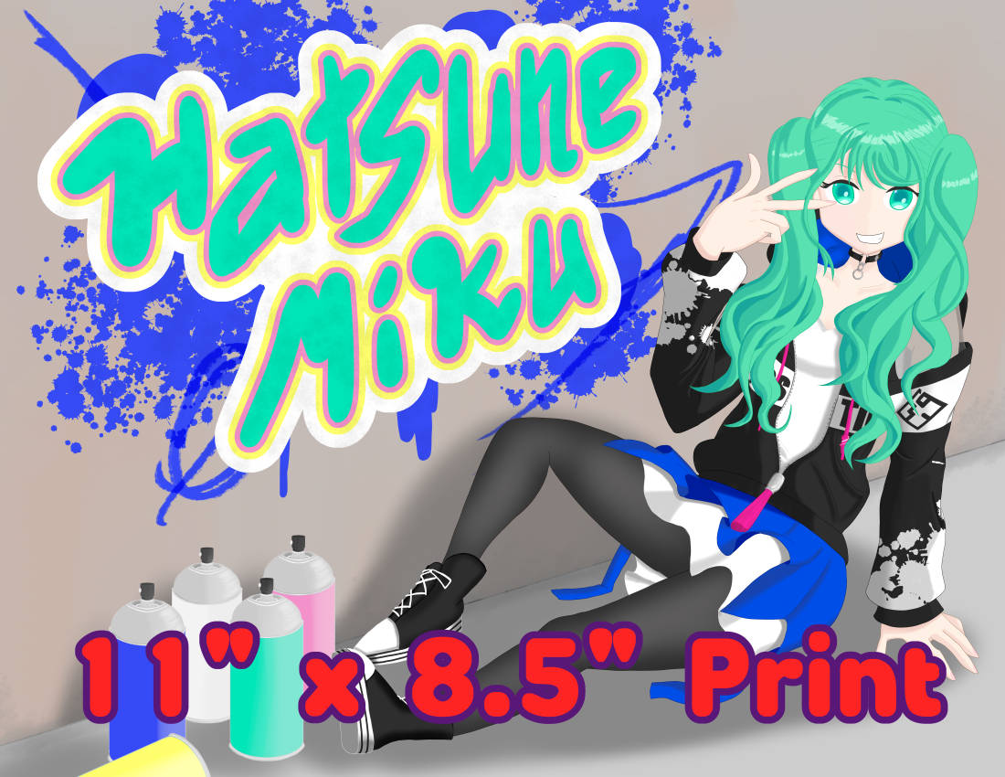 Hatsune Miku (Vivid BAD SQUAD ver.) Print