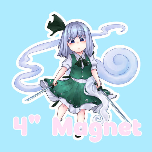 4" Magnet - Youmu Konpaku